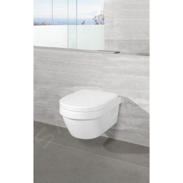 Villeroy & Boch Architectura - WC suspendu Compact, sortie arrière, DirectFlush, blanc alpin 4687R001