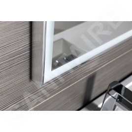 Sapho Luminar - Miroir en cadre avec éclairage LED 1200x550 mm, chrome NL560