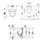 Duravit Urinals - Urinoir, arrivée d'eau arrière, WonderGliss, blanc 08233600001 Duravit Urinals - Urinoir, arrivée d'eau arrière, WonderGliss, blanc 08233600001