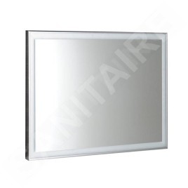 Sapho Luminar - Miroir en cadre avec éclairage LED, 700x500 mm, chrome NL556