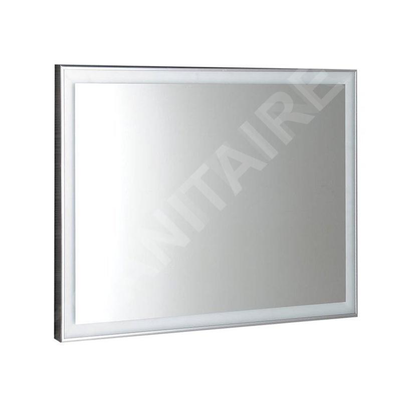Sapho Luminar - Miroir en cadre avec éclairage LED, 700x500 mm, chrome NL556