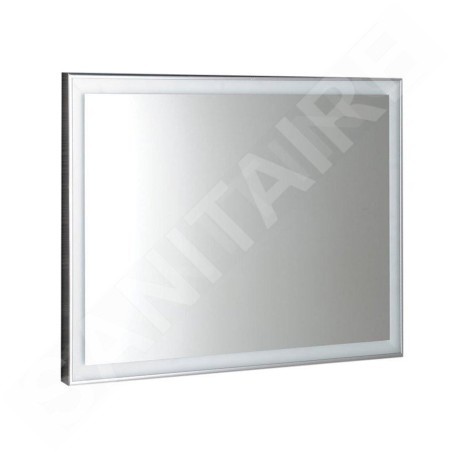 Sapho Luminar - Miroir en cadre avec éclairage LED, 700x500 mm, chrome NL556
