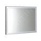 Sapho Luminar - Miroir en cadre avec éclairage LED, 700x500 mm, chrome NL556
