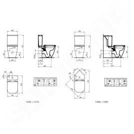 Ideal Standard i.Life S - Cuvette à poser, RimLS+, blanc T459601