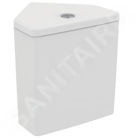 Ideal Standard i.Life S - Réservoir de chasse d'angle, alimentation par le bas, blanc T520101