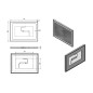 Sapho Luminar - Miroir en cadre avec éclairage LED, 700x500 mm, chrome NL556