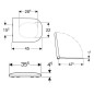 Geberit Smyle - Abattant WC, softclose, blanc 500.236.01.1