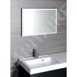Sapho Luminar - Miroir en cadre avec éclairage LED, 700x500 mm, chrome NL556