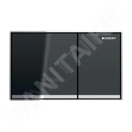 Geberit Omega60 - Plaque de déclenchement, chrome / lave 115.081.JK.1