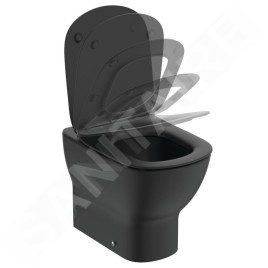Ideal Standard Tesi - WC à poser, évacuation basse, AquaBlade, noir T0077V3