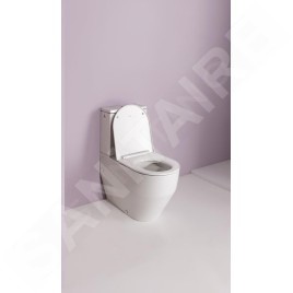 Laufen Pro - Ensemble complet de WC sur pied combiné, évacuation arrière/inférieur, SoftClose, blanc H8679530009701