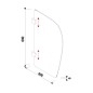 Jika Split - Paroi de séparation pour urinoir, blanc H44J6010000001