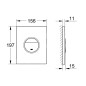 Grohe Sail - Plaque de déclenchement, blanc alpin 38965SH0