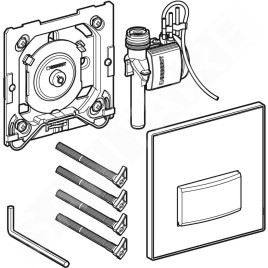 Geberit Sigma50 - Commande du rinçage de l'urinoir, chrome/blanc alpin 116.016.11.5
