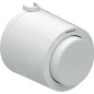 Geberit Systèmes de chasse d’eau - Déclenchement à distance type 01, pneumatique, pour rinçage simple touche, blanc alpin