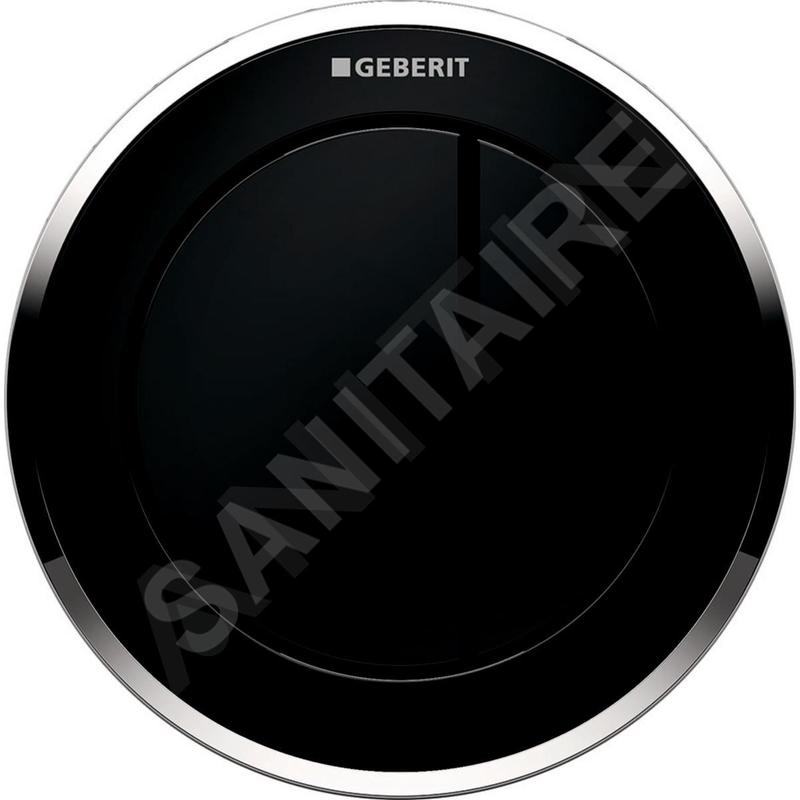 Geberit Systèmes de chasse d’eau - Déclenchement à distance type 10, pneumatique, pour rinçage double touche, noir / chrome