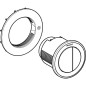 Geberit Systèmes de chasse d’eau - Déclenchement à distance type 10, pneumatique, pour rinçage double touche, chrome brossé /