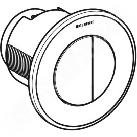 Geberit Systèmes de chasse d’eau - Déclenchement à distance type 10, pneumatique, pour rinçage double touche, blanc / chrome