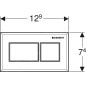 Geberit Systèmes de chasse d’eau - Décelenchement à distance pneumatique, pour réservoir Sigma 8 cm encastré, soulevé