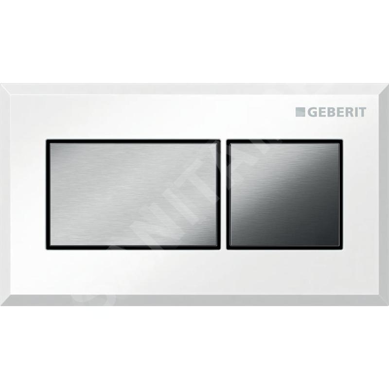 Geberit Systèmes de chasse d’eau - Déclenchement à distance pneumatique, pour rinçage double touche, blanc / chrome brossé