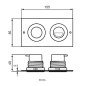 Ideal Standard Septa Pro - Plaque de déclenchement P2, inox R0134MY