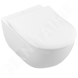 Geberit Duofix - Ensemble bâti-support, cuvette de toilette et siège Subway 2.0, DirectFlush, SoftClose, CeramicPlus et plaque