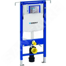 Geberit Duofix - Ensemble bâti-support, cuvette de toilette et siège Subway 2.0, DirectFlush, SoftClose, CeramicPlus et plaque