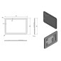Sapho Nyx - Miroir avec éclairage LED, 500x700 mm, aluminium NY050 Sapho Nyx - Miroir avec éclairage LED, 500x700 mm, aluminium NY050