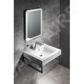 Sapho Nyx - Miroir avec éclairage LED, 500x700 mm, aluminium NY050
