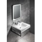 Sapho Nyx - Miroir avec éclairage LED, 500x700 mm, aluminium NY050 Sapho Nyx - Miroir avec éclairage LED, 500x700 mm, aluminium NY050
