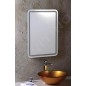 Sapho Nyx - Miroir avec éclairage LED, 500x700 mm, aluminium NY050 Sapho Nyx - Miroir avec éclairage LED, 500x700 mm, aluminium NY050
