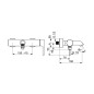Hansa Vantis Style - Mitigeur de baignoire, noir mat 5444220733