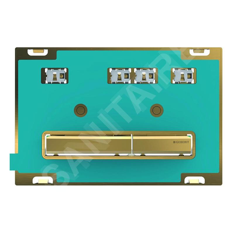 Geberit Sigma50 - Plaque de déclenchement 2 touches, laiton / sans plaque de finition 115.672.00.2 Geberit Sigma50 - Plaque de déclenchement 2 touches, laiton / sans plaque de finition 115.672.00.2