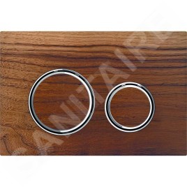 Geberit Sigma21 - Plaque de déclenchement, chrome/noyer américain 115.884.JX.1