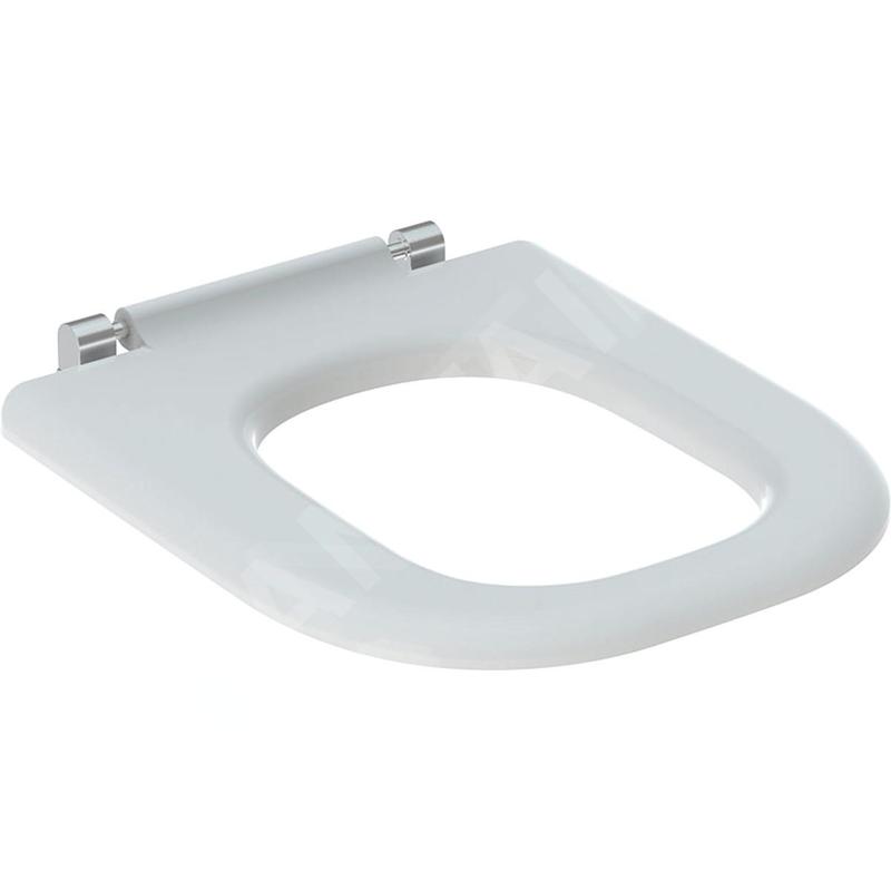Geberit Selnova Comfort - Abattant WC pour personne à mobilité réduite sans couvercle, blanc 500.794.01.1