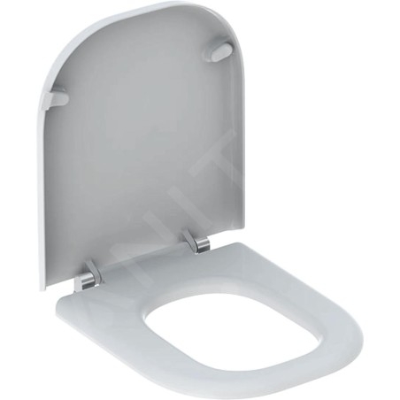 Geberit Selnova Comfort - Abattant de WC Square pour personne à mobilité réduite, duroplast, blanc 500.793.01.1