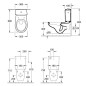 Villeroy & Boch O.novo - Cuvette de toilette à poser, alimentation latérale/arrière, CeramicPlus, blanc alpin 7796G1R1 Villeroy & Boch O.novo - Cuvette de toilette à poser, alimentation latérale/arrière, CeramicPlus, blanc alpin 7796G1R1