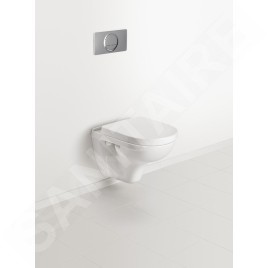 Villeroy & Boch O.novo - WC suspendu Compact, avec abattant SoftClosing, blanc alpin 5688H101