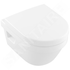 Villeroy & Boch Architectura - WC suspendu Compact, sortie arrière, DirectFlush, CeramicPlus, blanc alpin 4687R0R1
