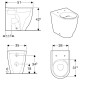 Geberit Acanto - WC à poser, Rimfree, blanc 500.602.01.2