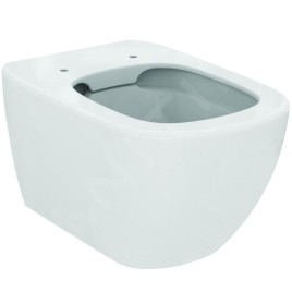 Ideal Standard ProSys - Ensemble pour WC suspendu, cuvette et abattant Tesi, Plaque de déclenchement Oleas M1, Rimless,