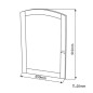 Sapho Retro - Miroir dans un cadre 650x910 mm, hêtre 735241 Sapho Retro - Miroir dans un cadre 650x910 mm, hêtre 735241
