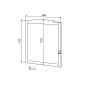 Sapho Retro - Miroir 94x115 cm, blanc antique 1687 Sapho Retro - Miroir 94x115 cm, blanc antique 1687