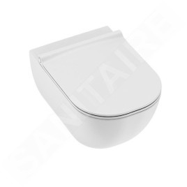Ideal Standard ProSys - Ensemble pour WC suspendu, cuvette et abattant Mio, Plaque de déclenchement Oleas M2, Rimless,
