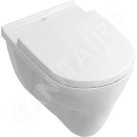 Villeroy & Boch O.novo - Cuvette de WC suspendue, 360 mm x 560 mm, blanc - cuvette, avec CeramicPlus 566210R1