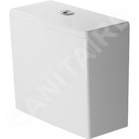 Duravit ME by Starck - Réservoir de chasse d’eau 390 x 180 mm, avec mécanisme double touche, pour alimentation latérale, blanc