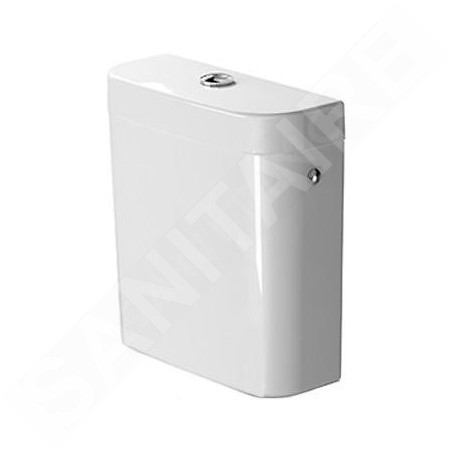 Duravit Darling New - Réservoir de chasse, 405 mm x 160 mm, blanc - réservoir, connexion par le bas, à gauche, rinçage 6 l,