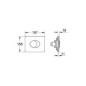 Grohe Skate Air - Bouton de commande, chrome mat 38506P00