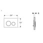 Geberit Sigma21 - Bouton de commande de chasse d’eau, sans remplissage / chrome brillant 115.884.00.1 Geberit Sigma21 - Bouton de commande de chasse d’eau, sans remplissage / chrome brillant 115.884.00.1