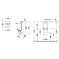 Duravit Starck 3 - Urinoir, évacuation horizontale, Rimless, avec WonderGliss, blanc alpin 08272500001 Duravit Starck 3 - Urinoir, évacuation horizontale, Rimless, avec WonderGliss, blanc alpin 08272500001